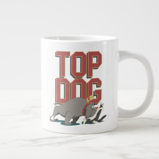 "Top Dog"-spike die TWEETY™ beschermt tegen SYLVES Extra Grote Beker (Rechts)