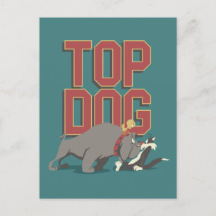 "Top Dog" Spike Guarding TWEETY™ from SYLVESTER™ Briefkaart