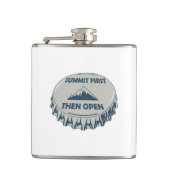 Top eerst dan open heupfles (Voorkant)