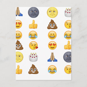 Top emoji collectie briefkaart