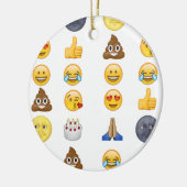 Top emoji collectie keramisch ornament (Links)