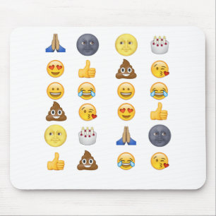 Top emoji collectie muismat