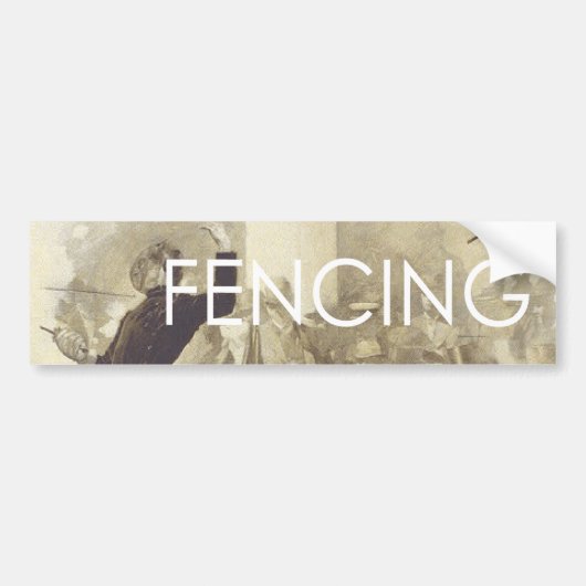 TOP Fencing Bumpersticker (Voorkant)