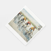 TOP-fietsende oude school Servetten (Hoek)