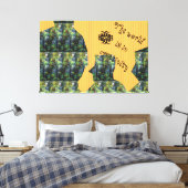 TOP Flow Stretted Canvas Print (Insitu (Slaapkamer))