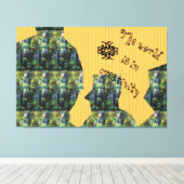 TOP Flow Stretted Canvas Print (Insitu (Houten vloer))