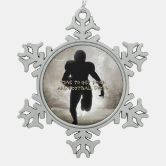 TOP Ga Voetbal Vuil Tin Sneeuwvlok Ornament