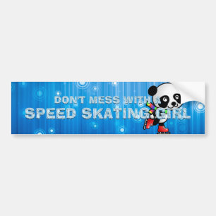 TOP Geen Grappen Met Een Schaatsster Bumpersticker