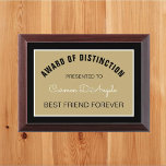 Top Gift! Best Friend Forever award plaque<br><div class="desc">Give an award to be cherished!</div>