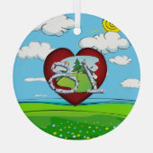 TOP Golf 18 Ornement en verre (Verso)