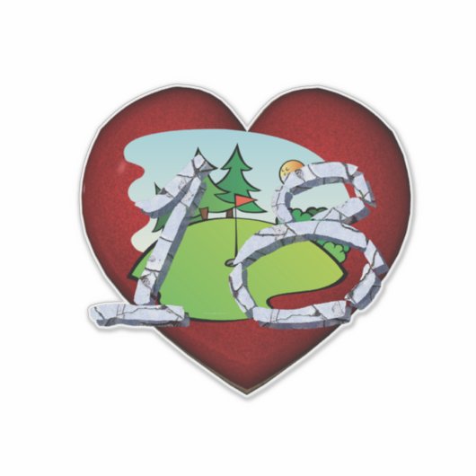 TOP Golf 18 Sticker (Voorkant)
