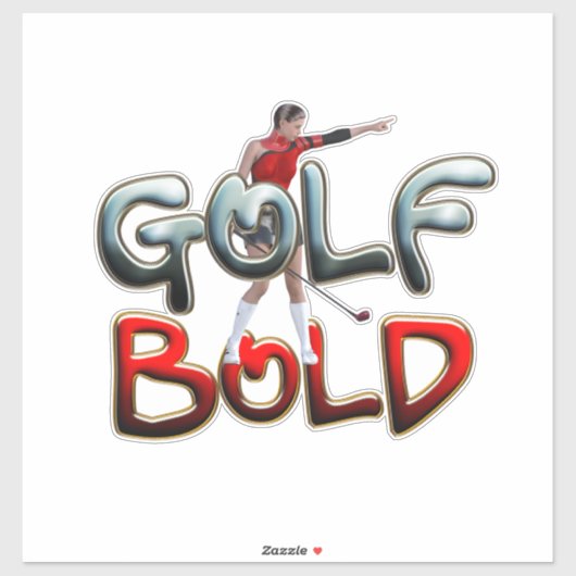 TOP Golf Bold Sticker (Vel)