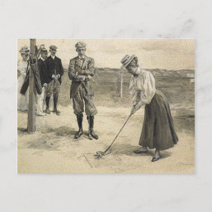 TOP Golf Girl Briefkaart