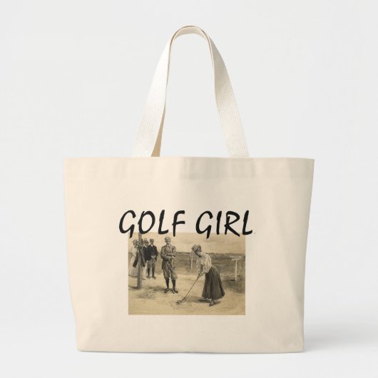 TOP Golf Girl Grote Tote Bag (Voorkant)