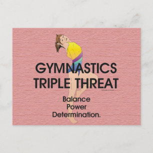TOP Gymnastics Triple Threat (W) Briefkaart