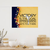 TOP Gymnastics Victory Slogan Poster (Keuken)
