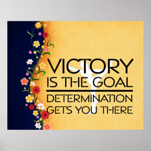 TOP Gymnastics Victory Slogan Poster