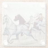 TOP Harness Racing Glazen Onderzetter (Achterkant)