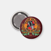 "TOP HAT Bier Label" Magneet (Voorkant / Achterkant)