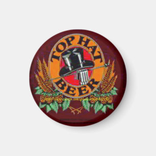 "TOP HAT Bier Label" Magneet