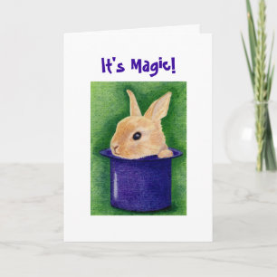 Top Hat Bunny Card Kaart