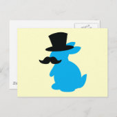 Top Hat Bunny Rabbit Briefkaart (Voorkant / Achterkant)