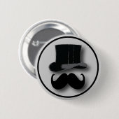 Top Hat en Mustache Button (Voorkant /achterkant)