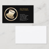 Top Hat Icon Enfants Entertainer Carte de visite (Devant / Derrière)