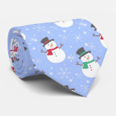 Top Hat Snowman Stropdas (Opgerold)