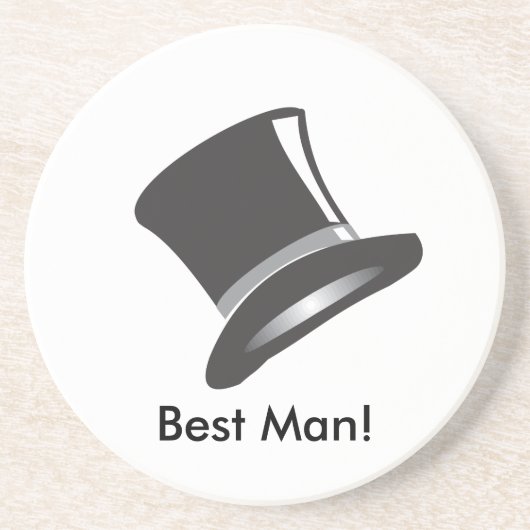 Top Hat Zandsteen Onderzetter (Voorkant)