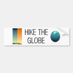 TOP Het Wereldbol slepen Bumpersticker