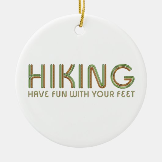 TOP Hiking Fun Keramisch Ornament (Voorkant)