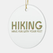 TOP Hiking Fun Keramisch Ornament (Links)