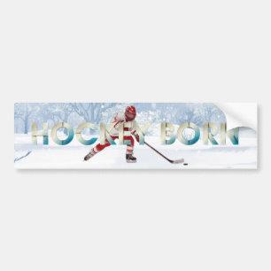 TOP Hockey Geboren Bumpersticker