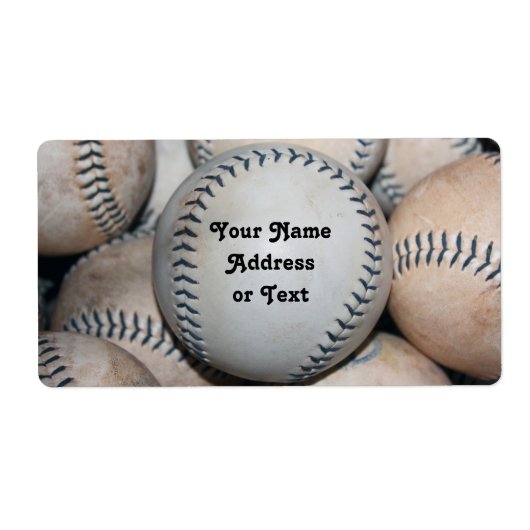 Top honkbal etiket (Voorkant)