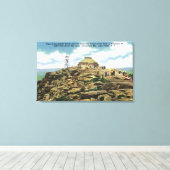 Top House, Fire Observers Tower Uitzicht Canvas Afdruk (Insitu (Houten vloer))