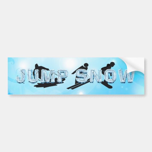 TOP Jump Snow Bumpersticker (Voorkant)