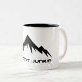 Top Junkie Tweekleurige Koffiemok (Voorkant rechts)