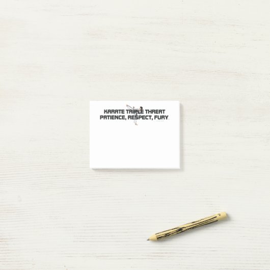 TOP Karate Slogan Post-it® Notes (Op bureau)