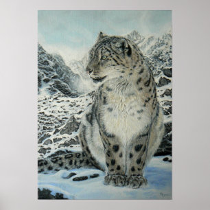 Top Koning Snow Leopard poster groot tot groot