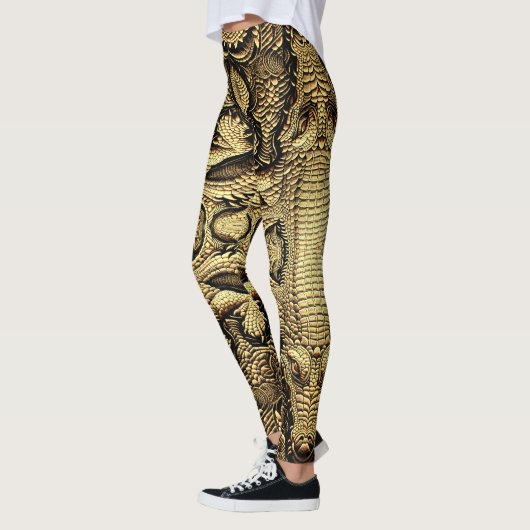 Top Krokodil Lederoptik  Leggings (Links)