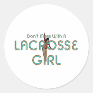 TOP Lacrosse Meisje DMW Ronde Sticker