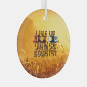 TOP Land Line Dance Glass Ornament (Voorkant Rechts)