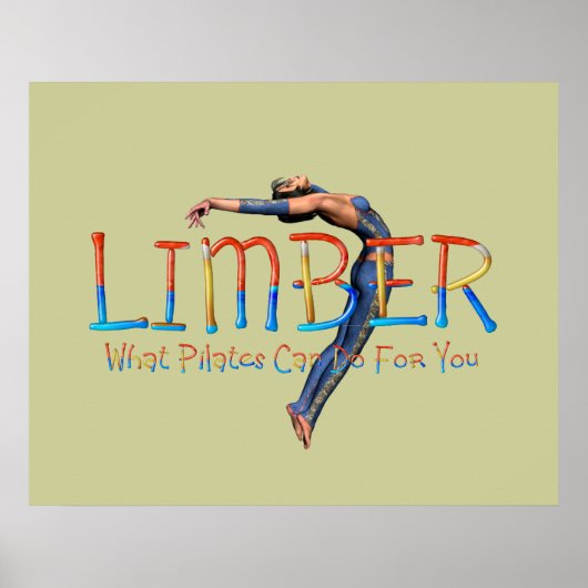 TOP Limber Pilates Poster (Voorkant)