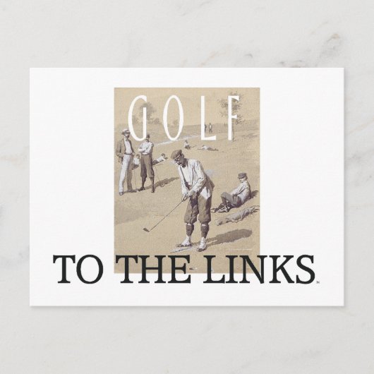 TOP Links Golf Briefkaart (Voorkant)
