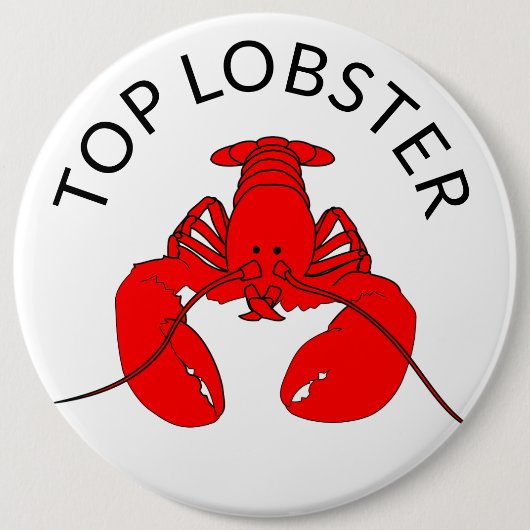 Top Lobster Ronde Button 6,0 Cm (Voorkant)