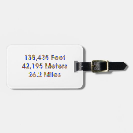 TOP-marathonnummers Bagagelabel (Voorkant horizontaal)