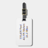 TOP-marathonnummers Bagagelabel (Voorkant verticaal)