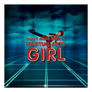 TOP Martial Arts Girl Perfect Poster