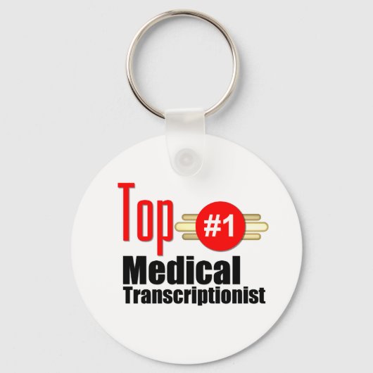 Top Medical Transcriptionist Sleutelhanger (Voorkant)